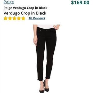 Paige jeans black size 26 NWOT